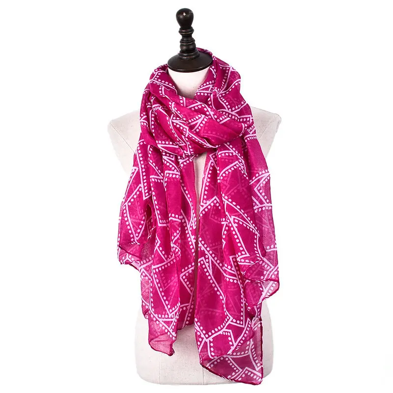 

Guttavalli Women Fashion Solid Dots Long Shawl Vintage Soft Winter Female Striped Scarf Bohemia Chevron Plaids Spring Scarves
