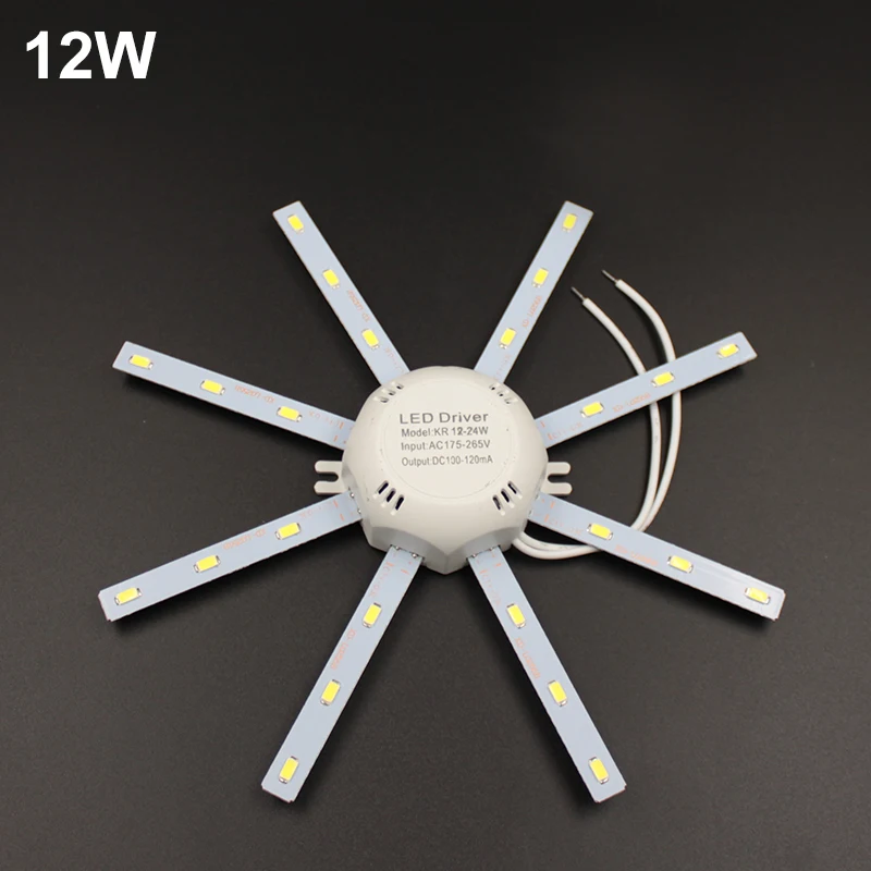 Lâmpadas Led e Tubos luz da cozinha rodada placa Led Light Board 220v Color : White