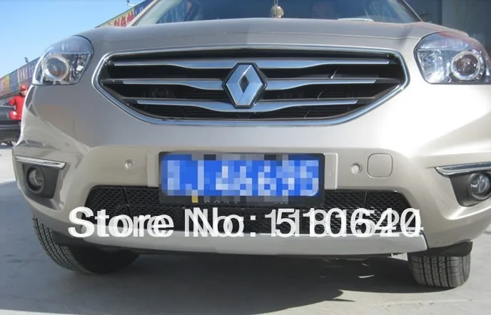 

ABS Chrome Front Grille Around Trim Front bumper Around Trim Racing Grills Trim For 2012-2013 Renault Koleos