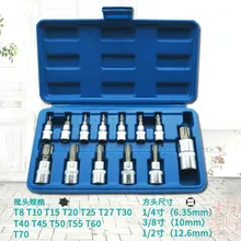 13 шт. шестигранный сливовый торцевой ключ внутри шестигранной дозирующей головки отвертка в форме звезды Т-образная шпинора с 6 м скос ремонт