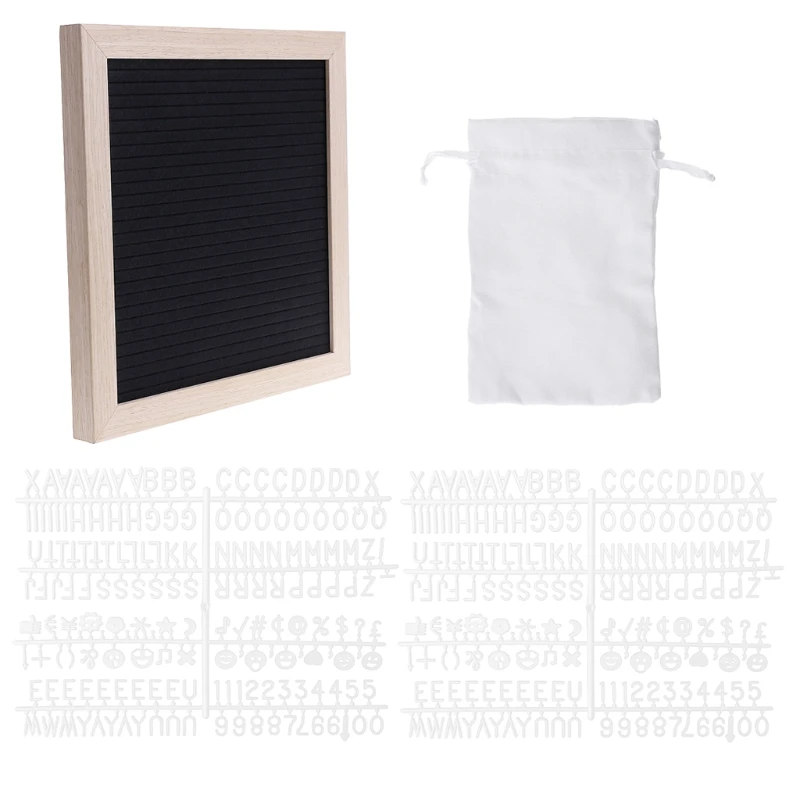 

1pc Student Blackboard Letters Symbols Number Characters Writing Boards Wood Frame Office School Stationery
