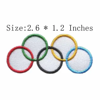 

sport rings embroidery badge 2.6"wide /apparel/Creative Decorative/glue on