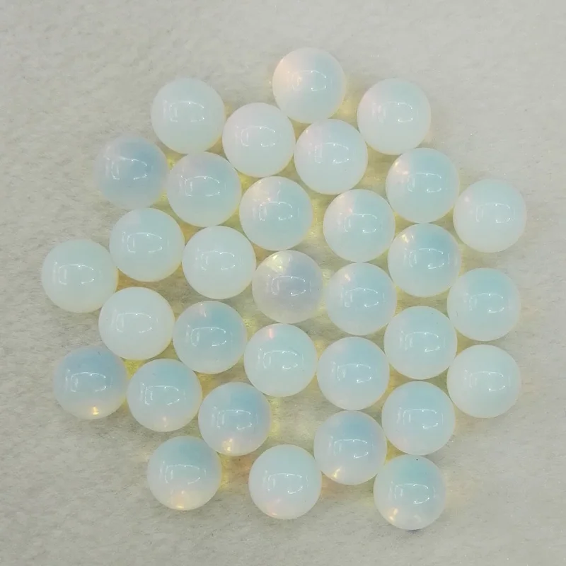

wholesale opal natural stone round Ball Bead 10mm No hole charm stone Beads For Jewelry Making 50pcs/lot free shipping