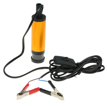 

12V 24V DC Electric Submersible Pump for Pumping Oil Water Fuel Transfer Pump Stainless Steel Shell