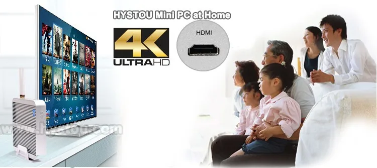 Hystou 3 года гарантии ПК Intel NUC i5 I3 I7 безвентиляторный мини ПК Windows 10 микро настольный компьютер HDMI VGA 4k HTPC ТВ коробка маленький ПК