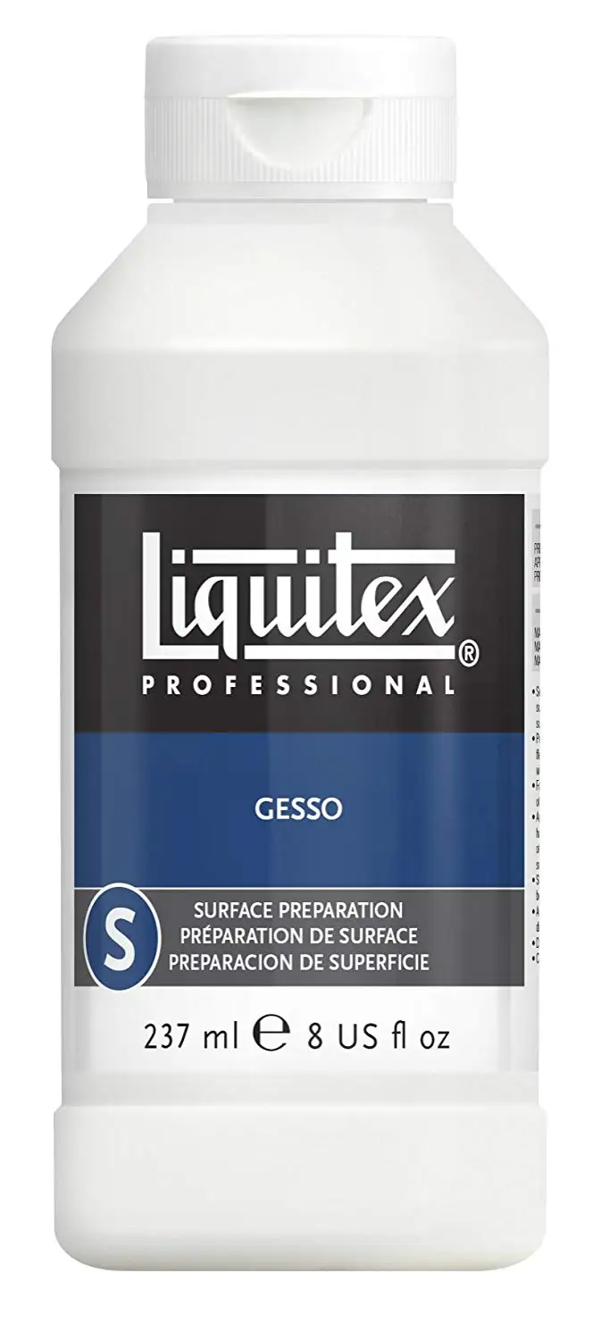 Liquitex Acrylic Black Gesso, Size: 8 oz