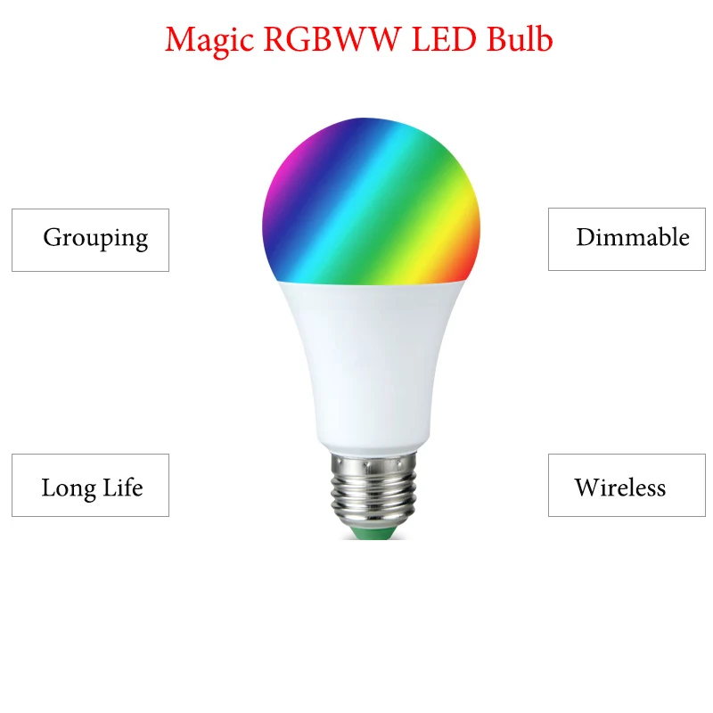 BO светодиодный ENGYE RGBW CCT лампочка wifi Беспроводное управление E27 RGB лампа с регулируемой яркостью 4,5 Вт волшебный домашний светодиодный умный лампочка лампа Alexa эхо управление