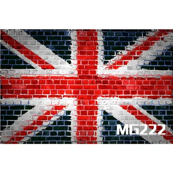 

LB Polyester & Vinyl British Flag Printed On Brick Wall Decor Photo Background Photography Backdrop Backgrounds For Photo Studio
