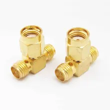 SMA штекер на два внутренний разъем SMA тройной T RF разъем тройной 1M2F