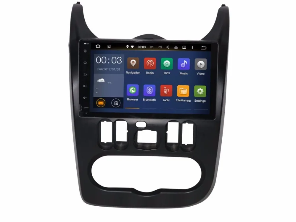 Clearance FREE GIFTS Quad Core Android 7.1 Fit Renault Sandero /Dacia Sandero 2008 2009 20102011 2012 DVD PLAYER Multimedia Navigation DVD 0