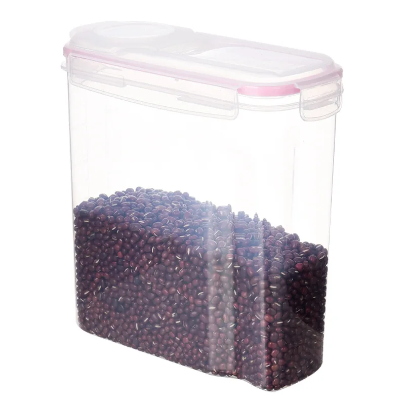 Kitchen Transparent Storage Box Grains Beans Storage Contain Sealed Home Organizer Food Container Refrigerator Storage box