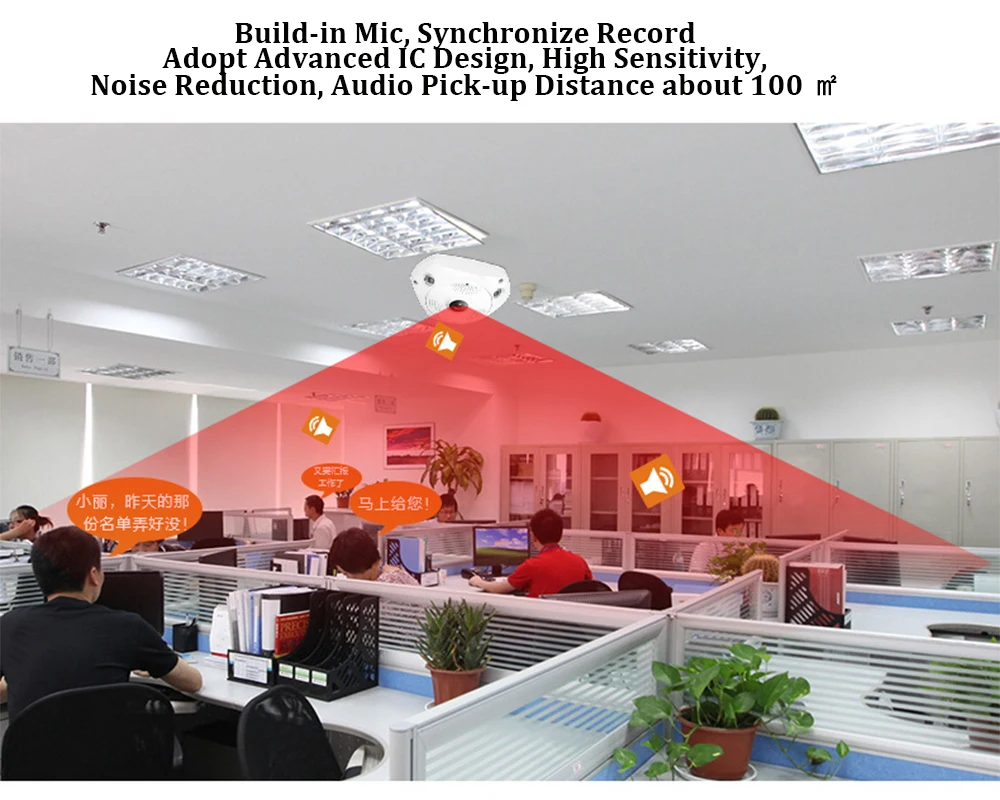 3G4G Wireless 360 Degree Panoramic Mobile IP Camera with 3MP Alarm VR Camera Surveillance Used as WIFI Hotspots Free APP Alarm_F7