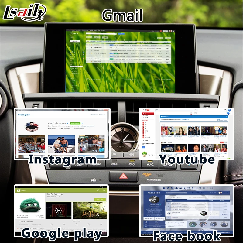 Android видео интерфейс gps навигационная коробка для Land Cruiser LC200 Toyota- поддержка Iphone/Android carplay по Lsailt