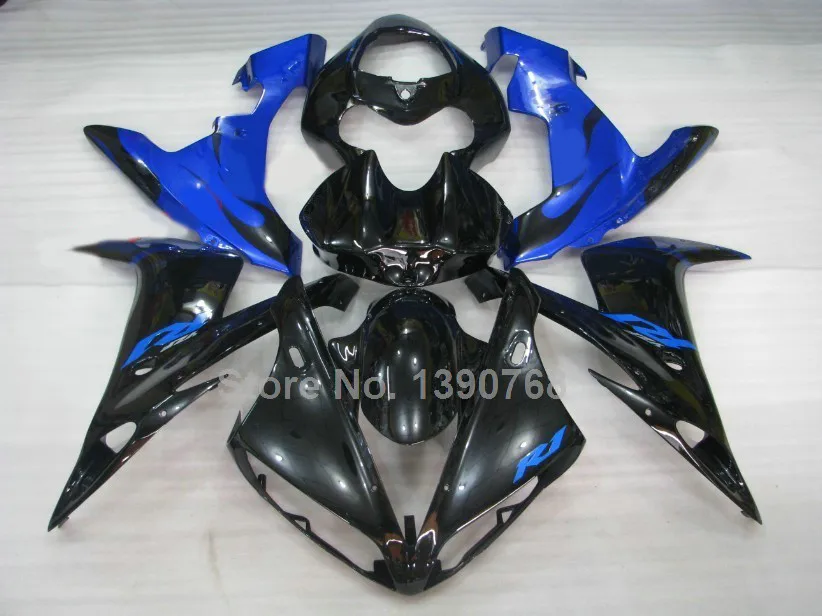 Обтекатели высокого качества для YAMAHA литьем под давлением YZF R1 2004 2005 2006 Цвет: черный, синий пластик комплект обтекателей YZFR1 04 05 06 XF36