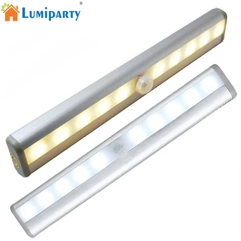 

Wireless 10 LED Motion PIR Sensor Light Automatic Light Sensing Night Light For Clothing Store 3M Adhesive Tape Wardrobe Lamp