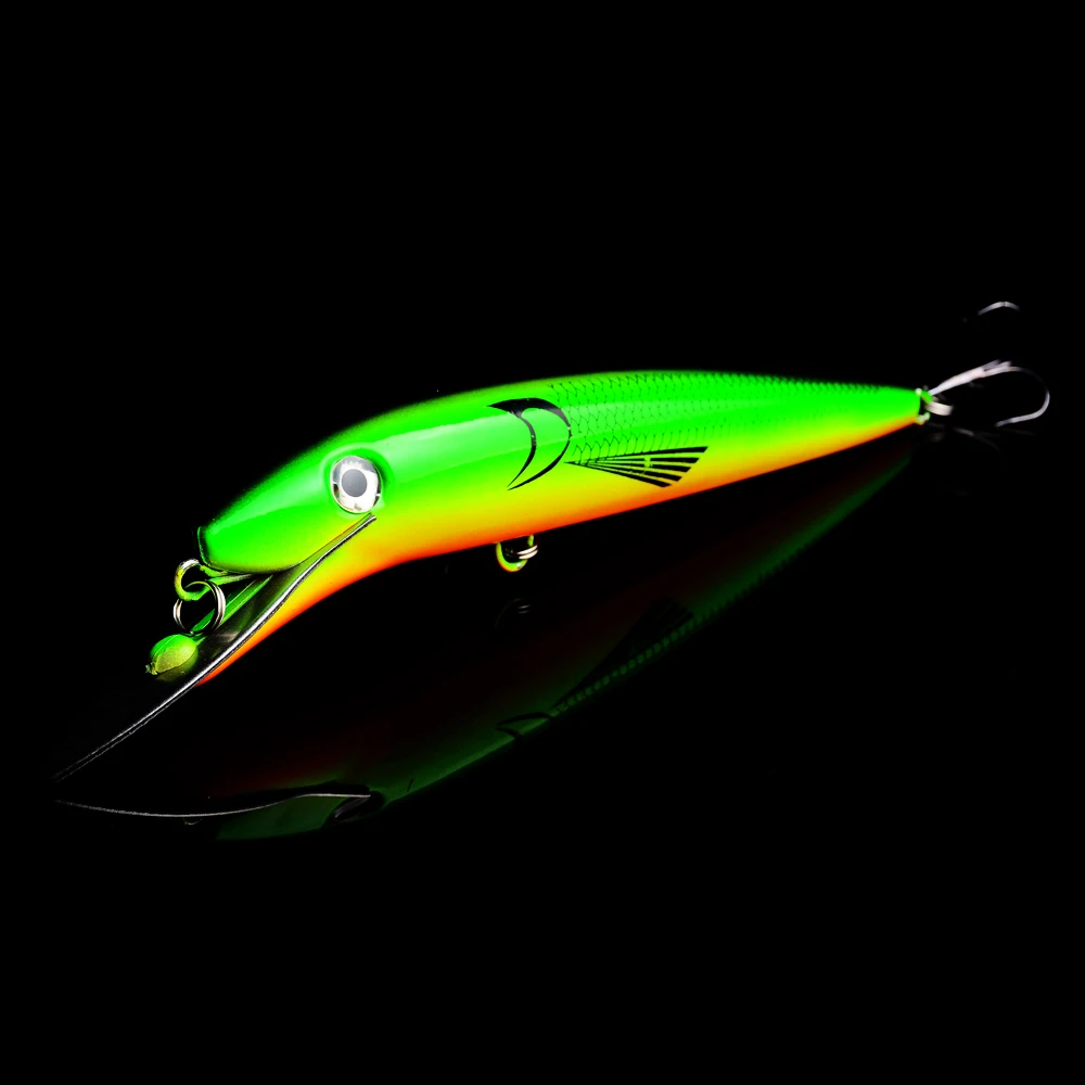 1 Pcs Big Minnow Pesca Isca Isca Wobbler Jerkbait Peche 20 cm 45g Mar Trolling Lure Baixo yo Zuri Imbecil Idiota Gancho Yuzi 10 High Quality Esporte e Lazer