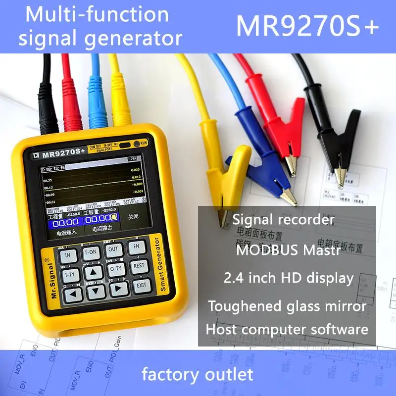 Модернизированный MR9270S+ 4-20mA генератор сигналов калибровочное напряжение тока PT100 датчик давления термопары PID частота