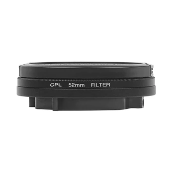 

52mm Circular Polarizing CPL Lens Filter Set with Filter Adapter for GoPro Hero 5 6 7 Black Action Camera for Go Pro Accessory