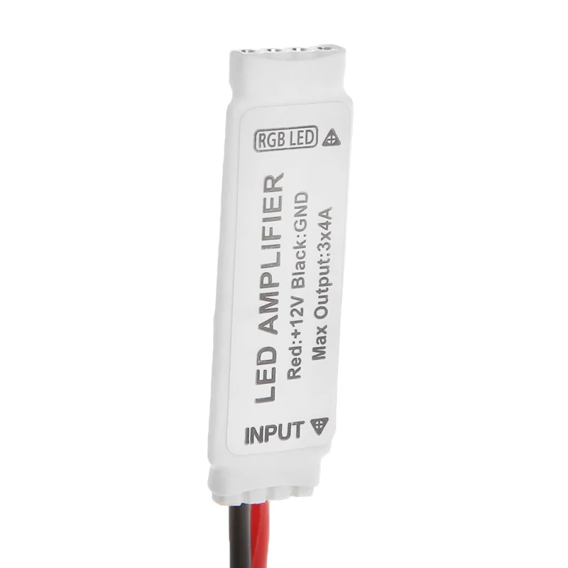 

Mini Signal Amplifier Repeater for 5050 3528 SMD RGB LED Light Strip DC 12V