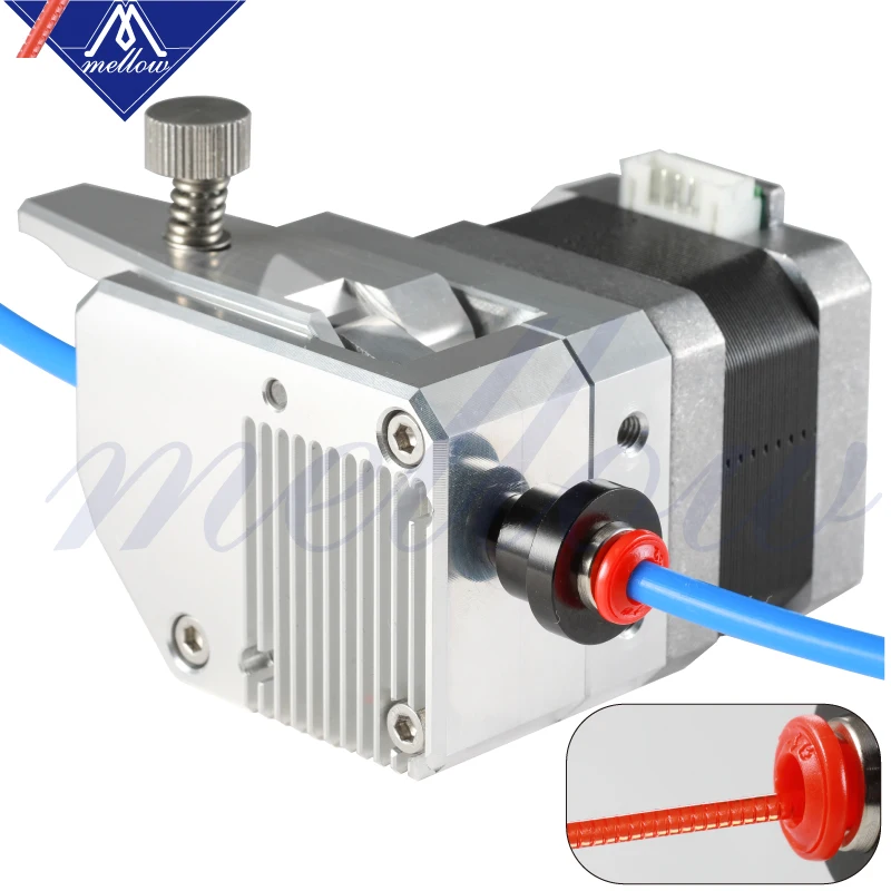 Цена Mellow Высокое качество двойной шестерни NF цельнометаллический Bmg экструдер Боуден двойной привод экструдер для 3d принтер Mk8 Cr 10 Prusa I3 Mk3 Ender 3