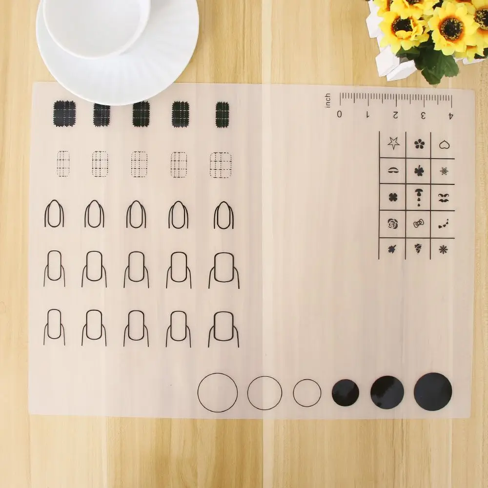 

Nail Art Soft Silicone WorkSpace Stamping Plate Transfer Mat Sheet Table 40*30cm