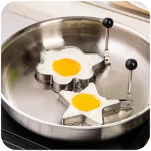 Стиль утолщенная нержавеющая сталь омлет устройство яйцо модель плесень яйцо абразивный инструмент 2 шт./партия
