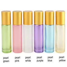 4 шт./упак. толщиной 10 мл Стекло в роликовой бутылке с Нержавеющая сталь/Стекло шариковый ролик Стекло эфирное масло косметика парфюмерия диспенсер для путешествий Применение