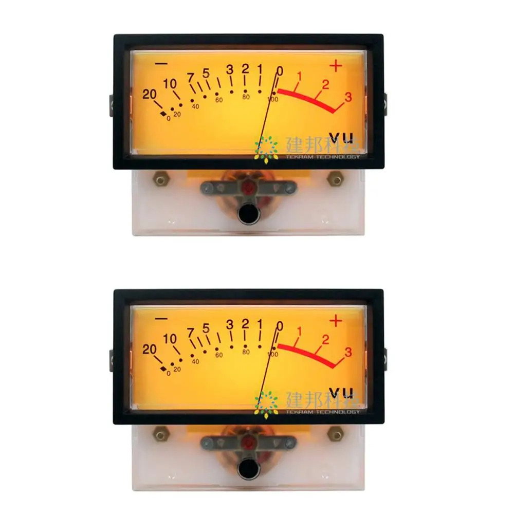 

2pcs TN-73 VU Meter Head Amplifier DB Meter Power Discharge Fat Table w/Backlight