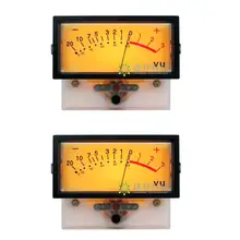 2pcs TN-73 VU Meter Head Amplifier DB Meter Power Discharge Fat Table w/Backlight