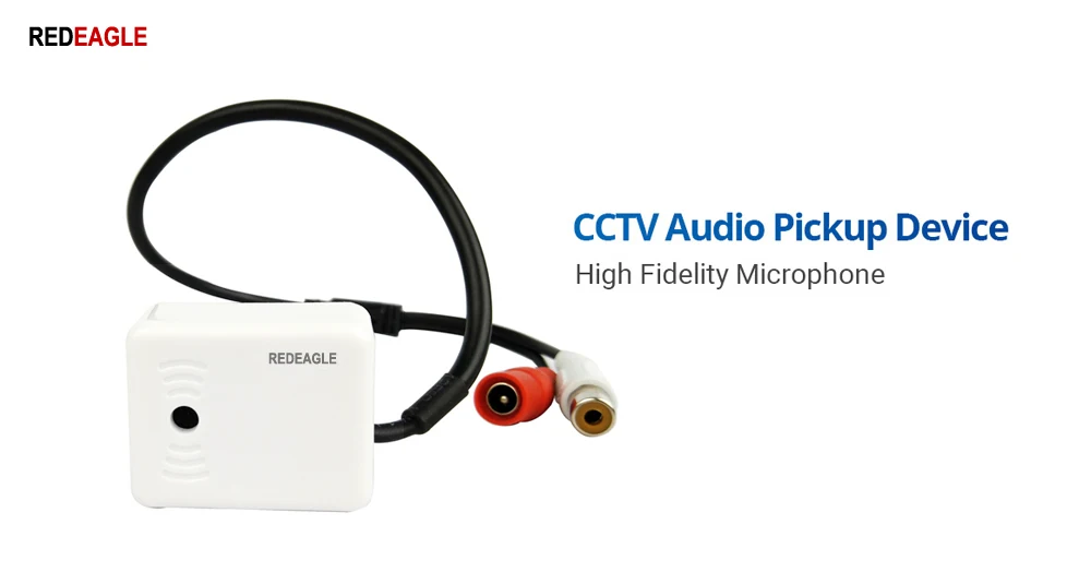 REDEAGLE Регулируемый мини аудио CCTV Микрофон pick up MIC RCA аудио выход для безопасности системный комплект для фотокамеры