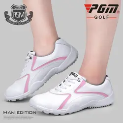 Pgm женщина Водонепроницаемый Гольф обувь нескользящие износостойкие кроссовки для гольфа женские воздухопроницаемая комфортная обувь
