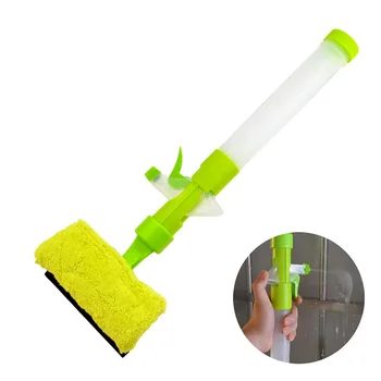 

Water Spray Window Cleaner Multifunctional Convenient Glass Brusher Long Handle Washing Wiper Glass Window Device Cleaning Tool