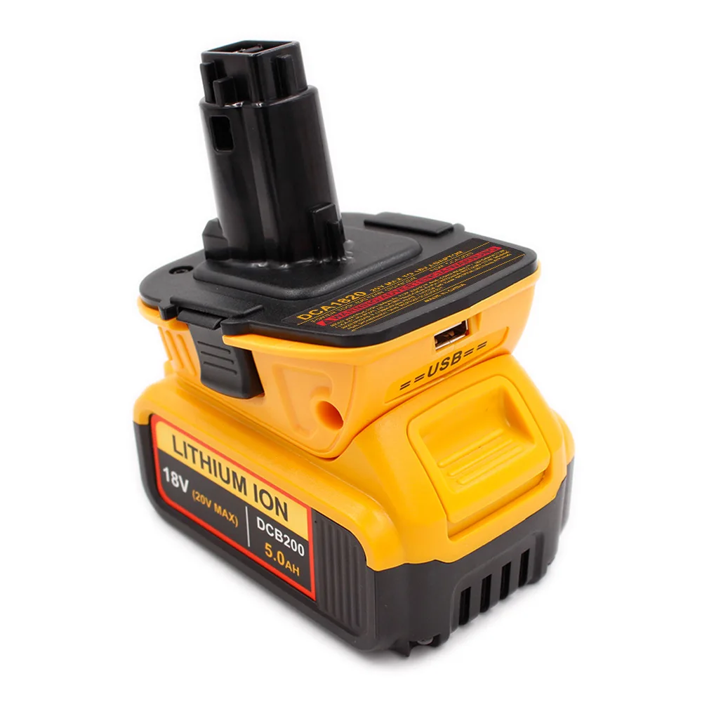 Для DCA1820 20v 18V USB адаптер работает с Dewalt MAX XR DCB200 DCB201 DCB203 DCB203BT DCB204 DCB205 DCB206 компактные