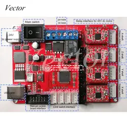 CNCUSB Управление; 4-оси гравировка машинный пульт управления лазерная гравировка машина материнская плата гравировки Управление