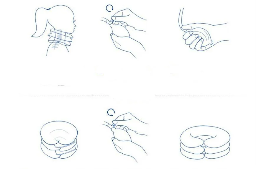 Шейное тяговое устройство для медицинской коррекции шейного отдела поддержки осанки Корректор осанки шейные растяжки расслабляющий надувной воротник