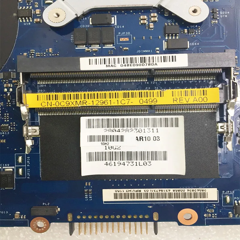 SHELI لديل M18x R1 اللوحة المحمول C9XMR 0C9XMR CN-0C9XMR LA-6571P