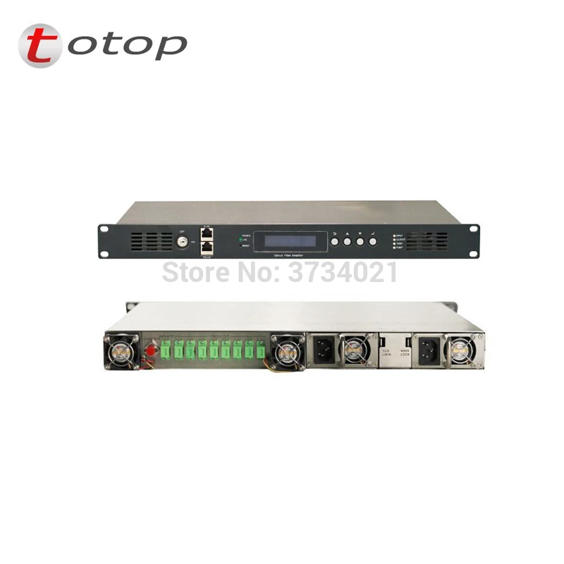 

edfa 1550nm optical amplifier, SC APC Output interface, power output 22dbm, 10/100Mbps adaptive rate