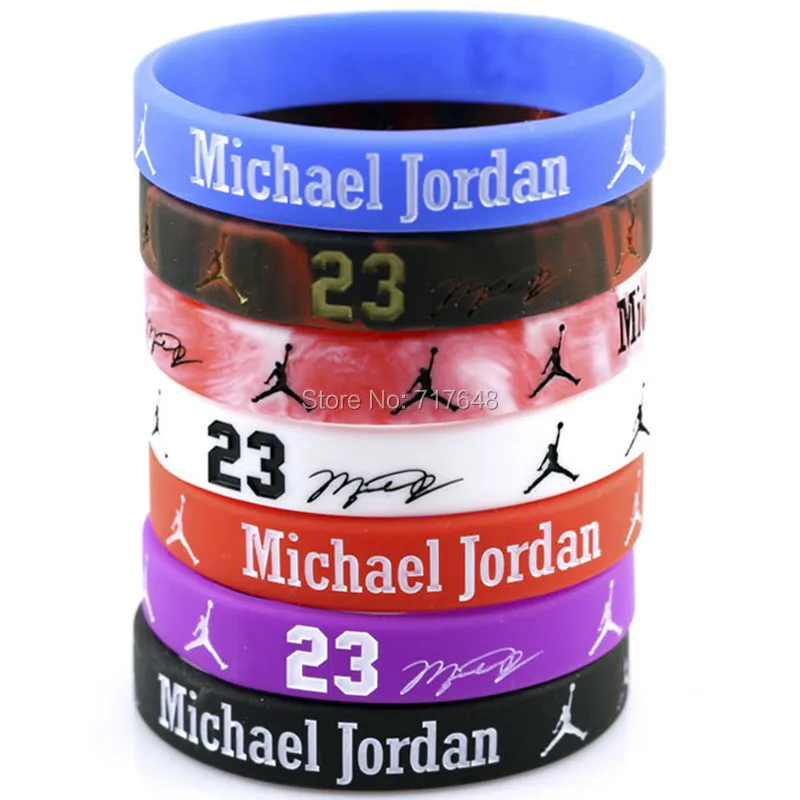 350pcs Jordan wristband silicone bracelets rubber cuff wrist bands free