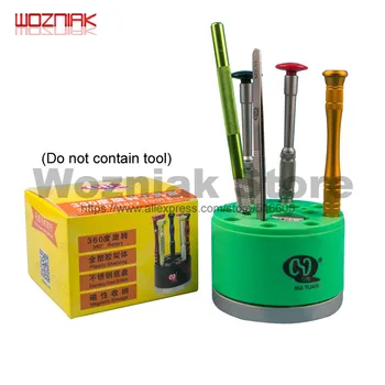 

Magnetic storage box for mobile phone maintenance tool 360 degree rotary screwdriver / graver / tweezers Magnetic storage rack