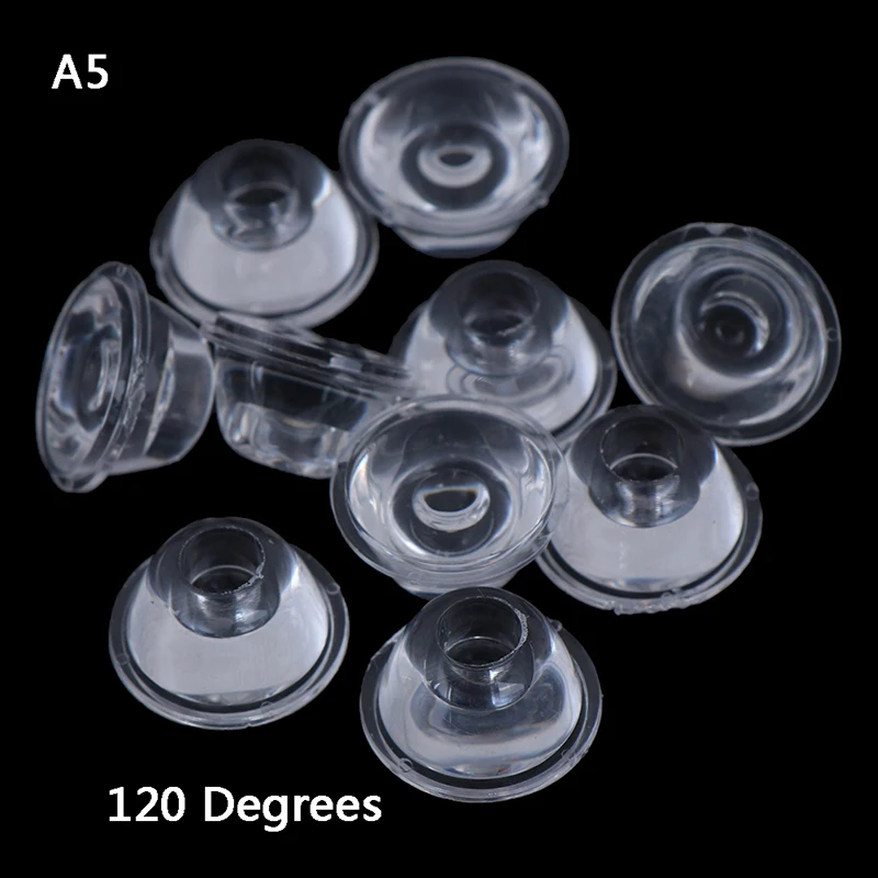 10pcs 20mm 10/30/60/90/120 degree optical glass led lens reflector collimator JO 