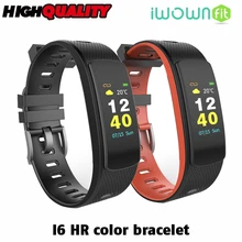 KGG Новинка IWOWNFit i6 HR C с цветным экраном Монитор Сердечного Ритма Смарт-браслет с фитнес-трекером Спорт Смарт B