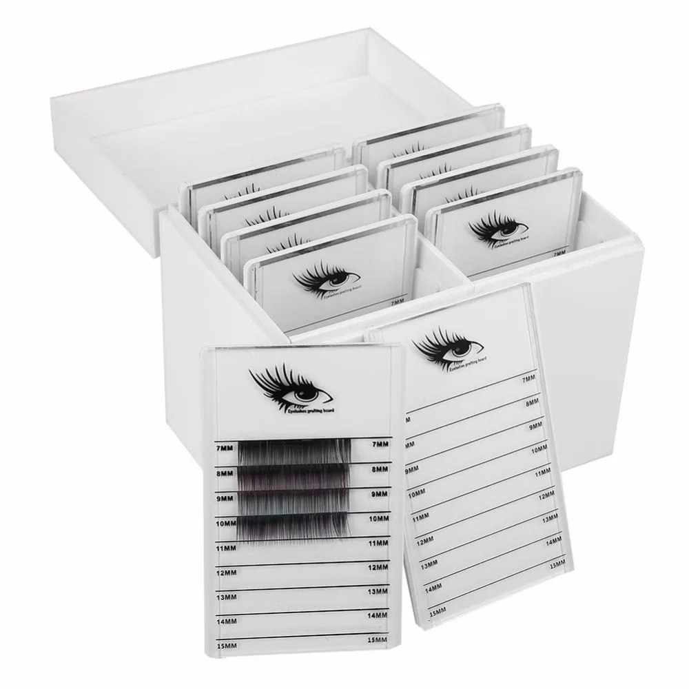 10 Layers Clear Eyelash Storage Box Makeup Organizer False