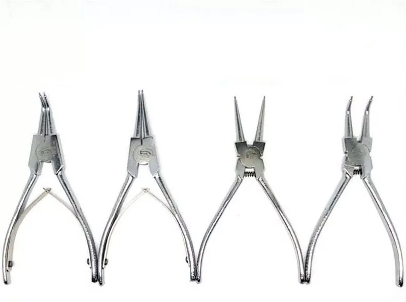 6" 150mm Internal Bent Circlip Pliers Snap Ring Pliers Rubber Handles Bergen 