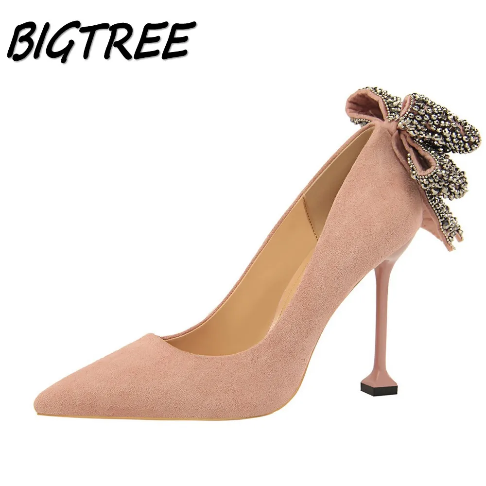 BIGTREE Women Pointed Toe High Heels Shoes Woman Pumps Ladies Fashion