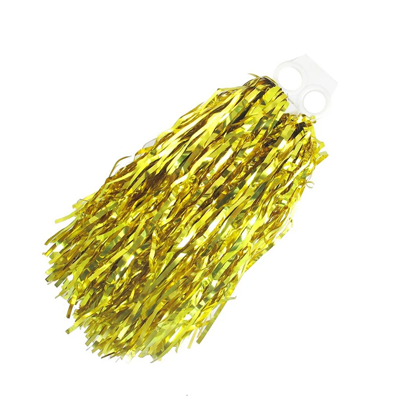 Детский костюм Cheer Leader Ручка Pom Poms разбрасыватель золота пластика|Помпоны| |