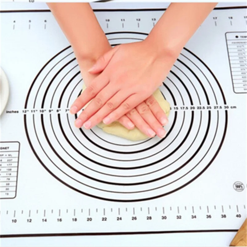 Силиконовый лист для выпечки раскатки теста Кондитерские торты коврик-подкладка для выпечки коврик духовка, макароны инструменты для приготовления пищи Кухонные инструменты - Цвет: as picture