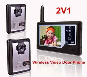 

Home Security 2.4G Wireless Video Door Phone Intercom Doorbell Camera with 3.5"LCD Monitor