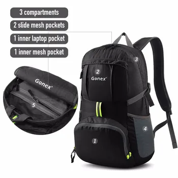 Gonex 35L Lightweight Packable Backpack  2