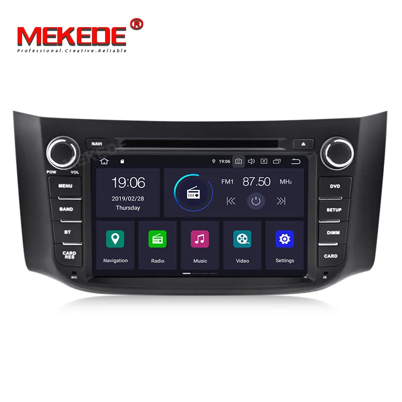 Perfect MEKEDE Android9.0 Car Radio DVD for NISSAN SILPHY Quad Core wifi Bluetooth video audio Multimedia 2 din car dvd player 1