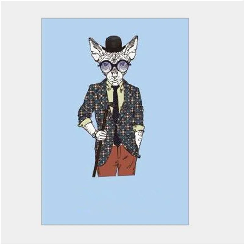 

Fashion Cute Patch DIY Clothes wolf men 3d stickers Thermal Transfer Printing Iron on patches for clothing T shirt Women